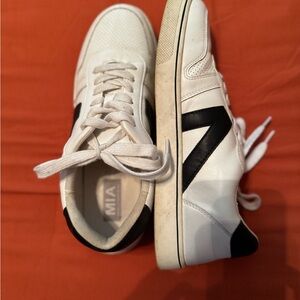 MIA White and Black Retro Sneakers